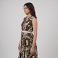 Printed A-Line Shirt Dress