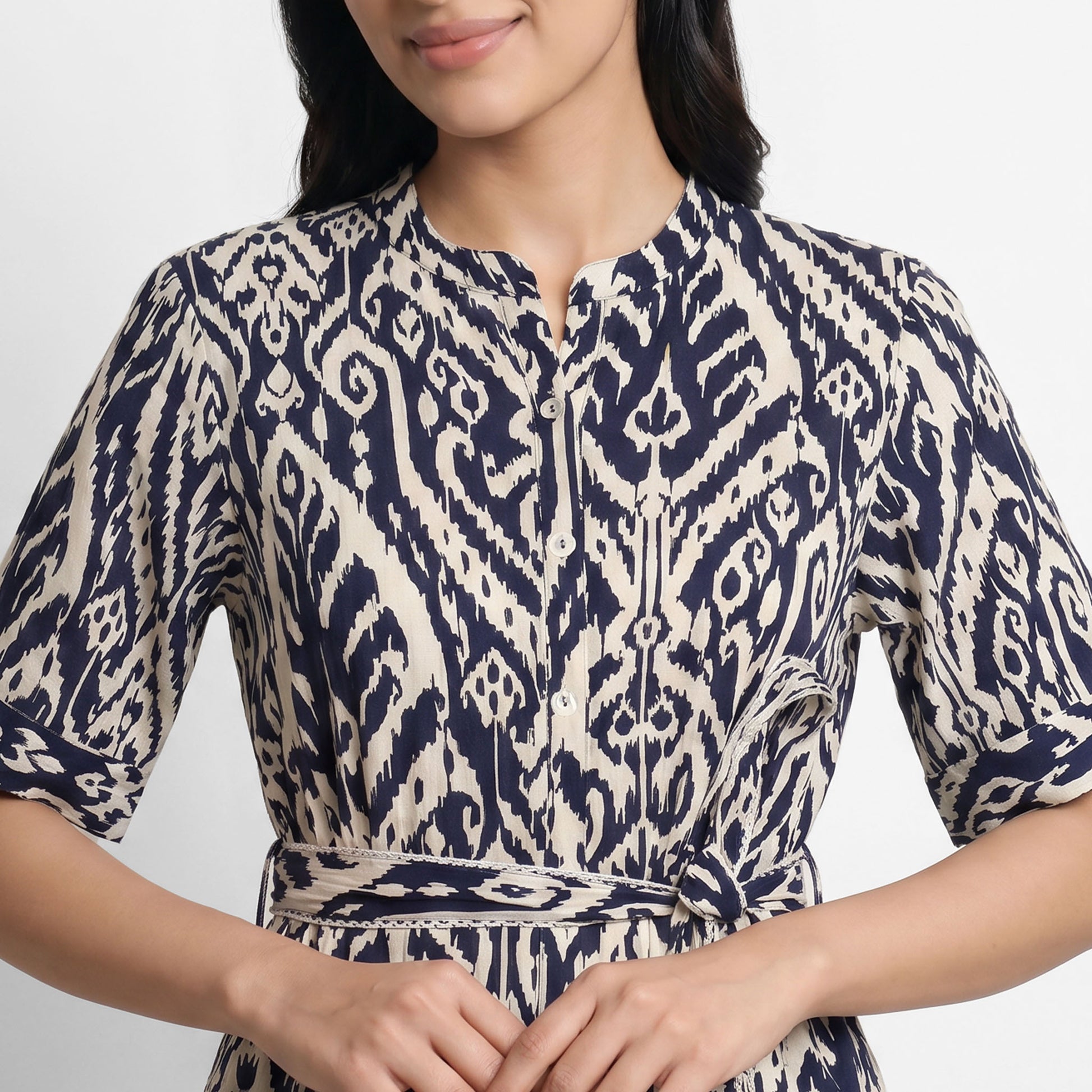 Printed Tiered Dress