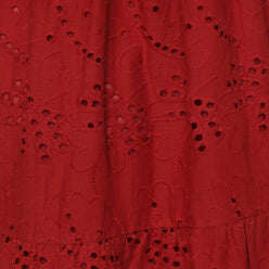 Cotton Solid Flared Dress