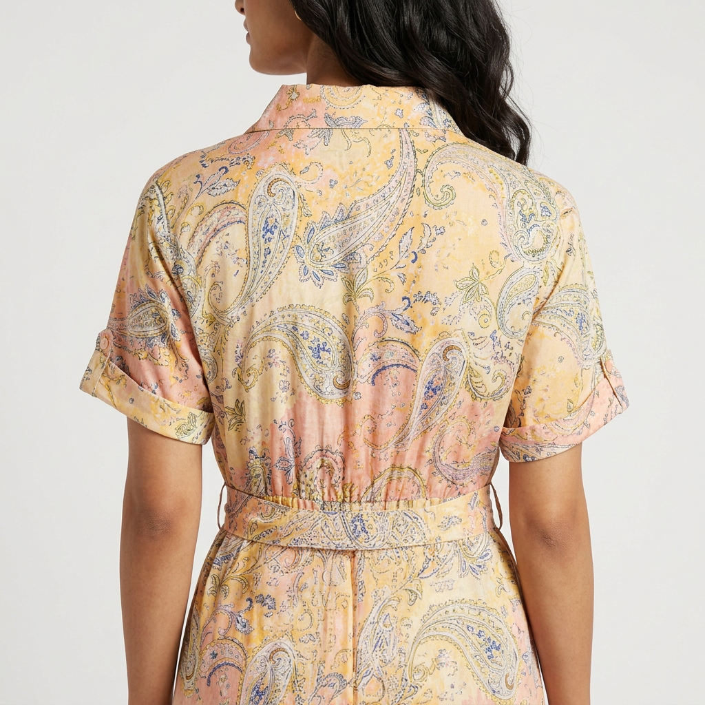 Printed Shirt Dress