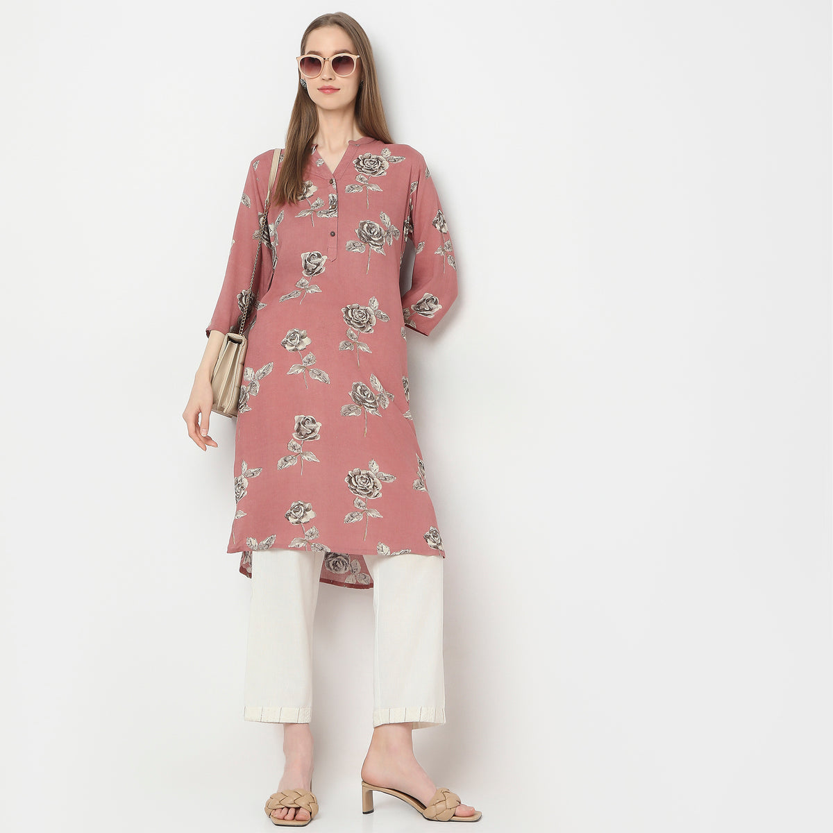 Straight Fit Printed Kurta