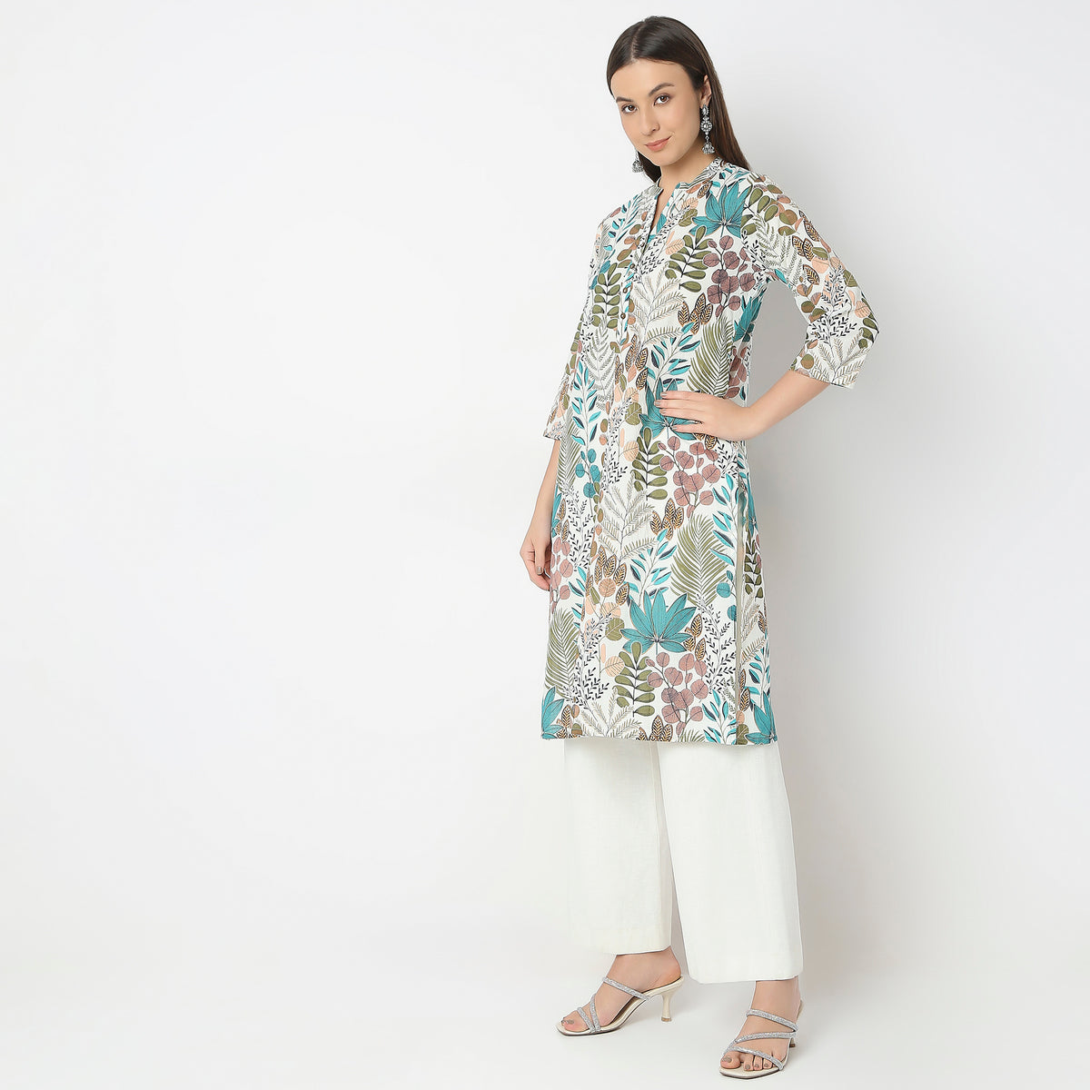 Straight Fit Printed Kurta