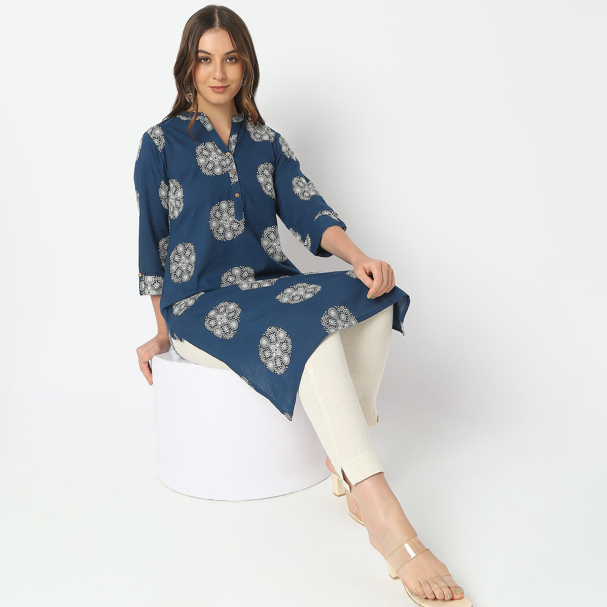 Straight Fit Printed Kurta