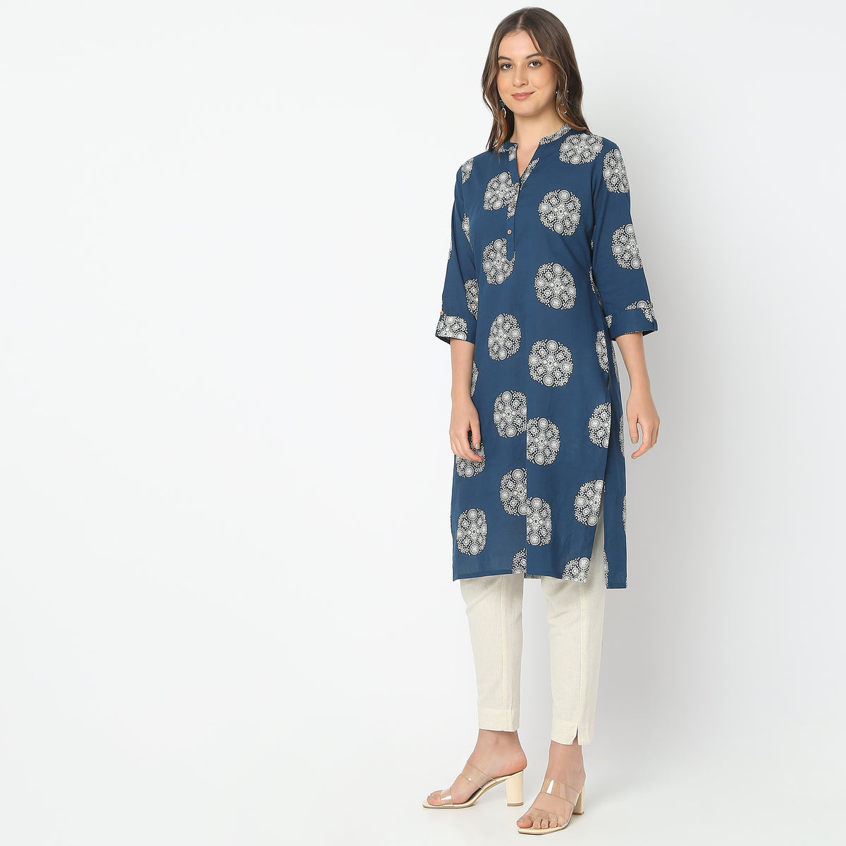 Straight Fit Printed Kurta