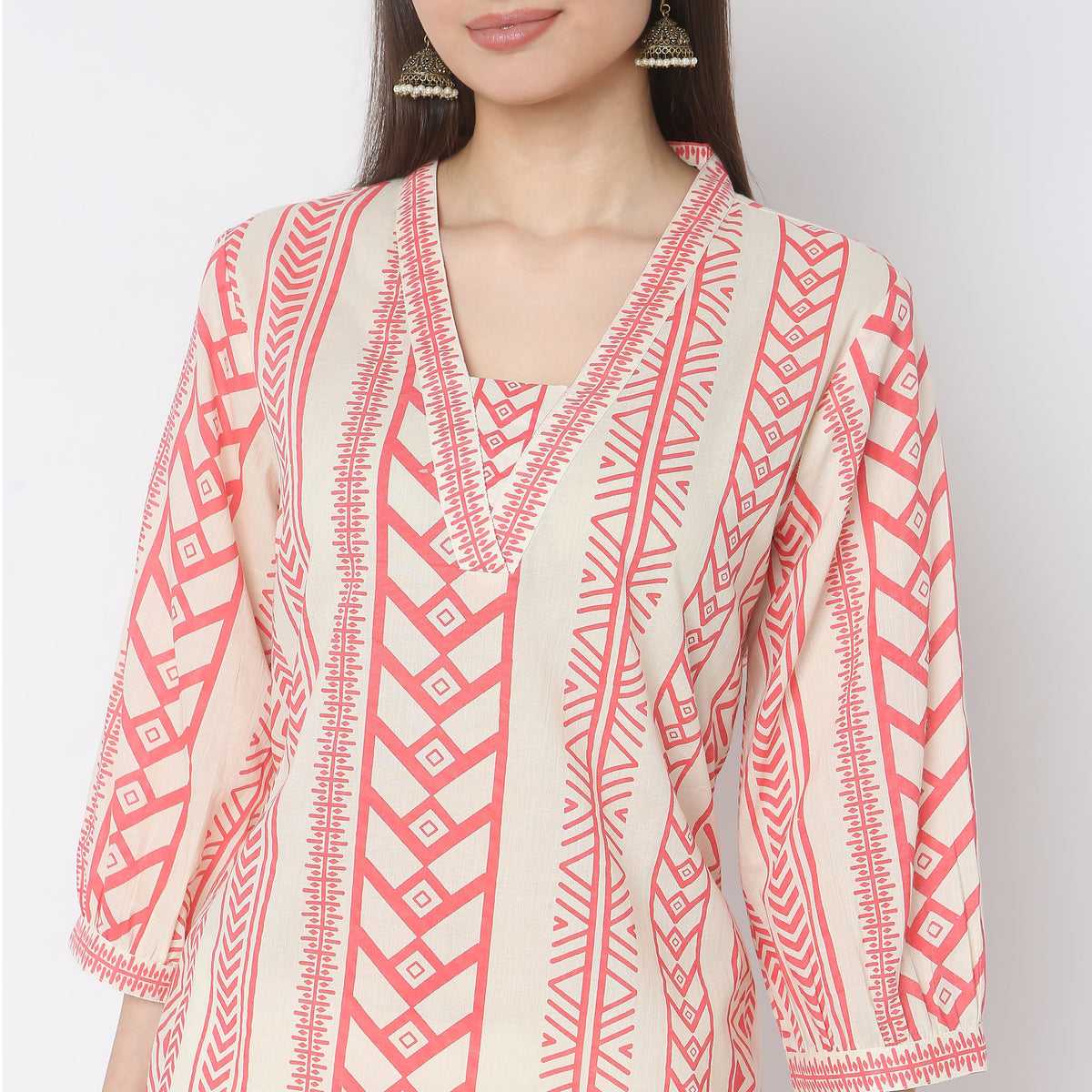 Straight Fit Printed Kurta