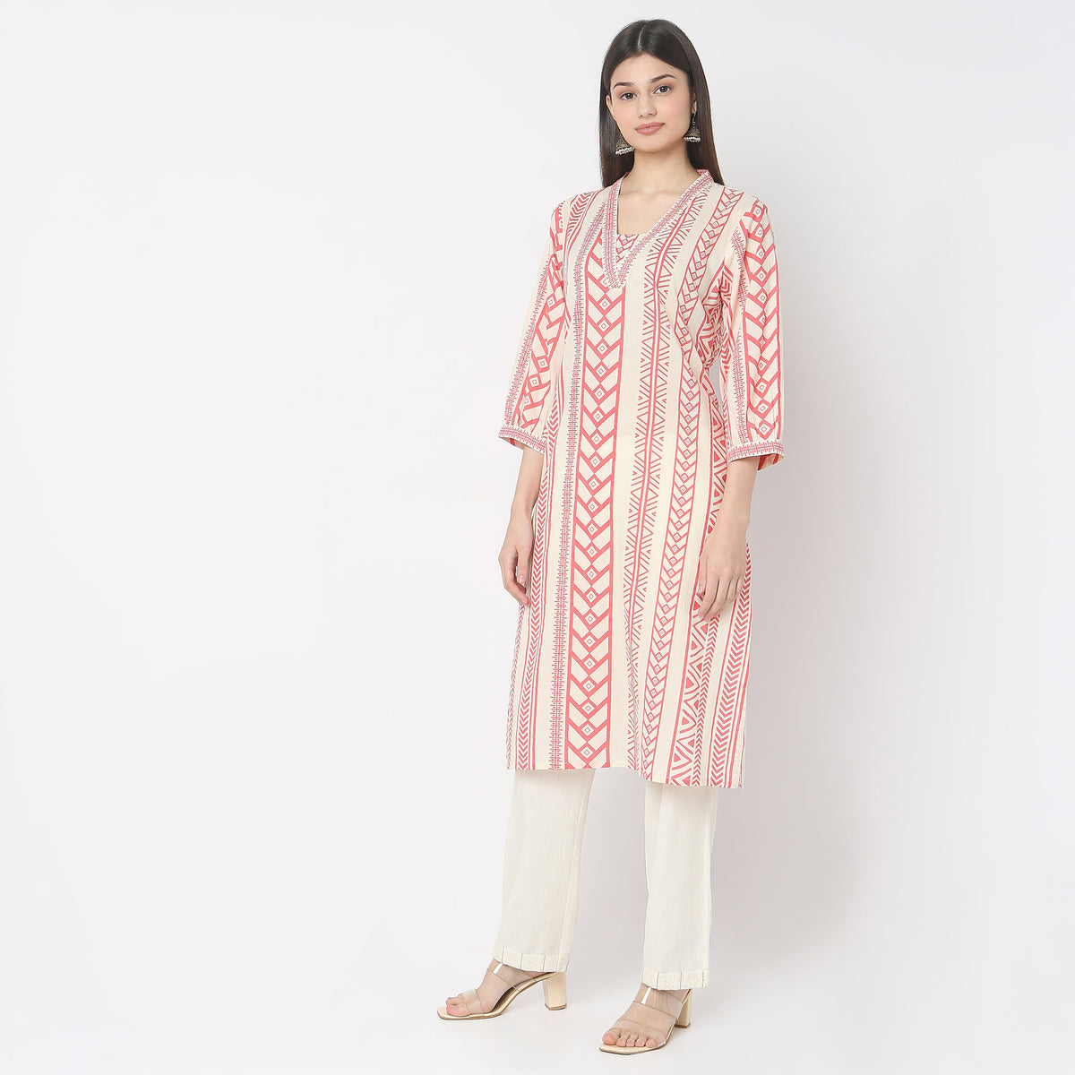 Straight Fit Printed Kurta