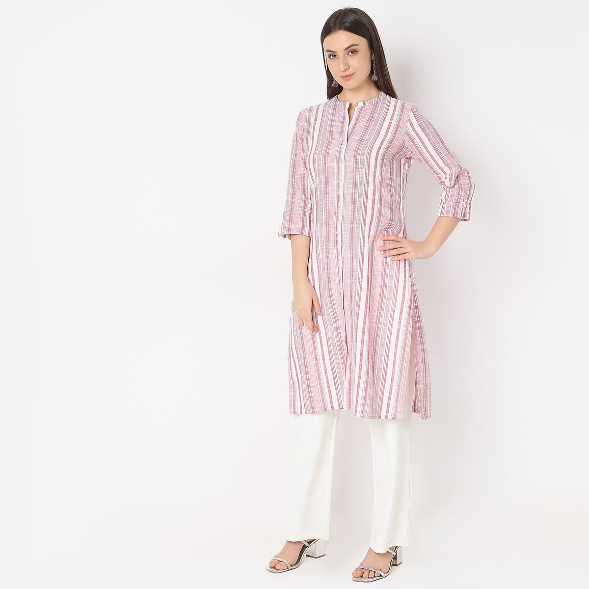 Straight Fit Striped Kurta