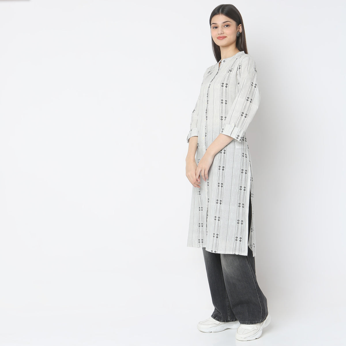 Straight Fit Printed Kurta