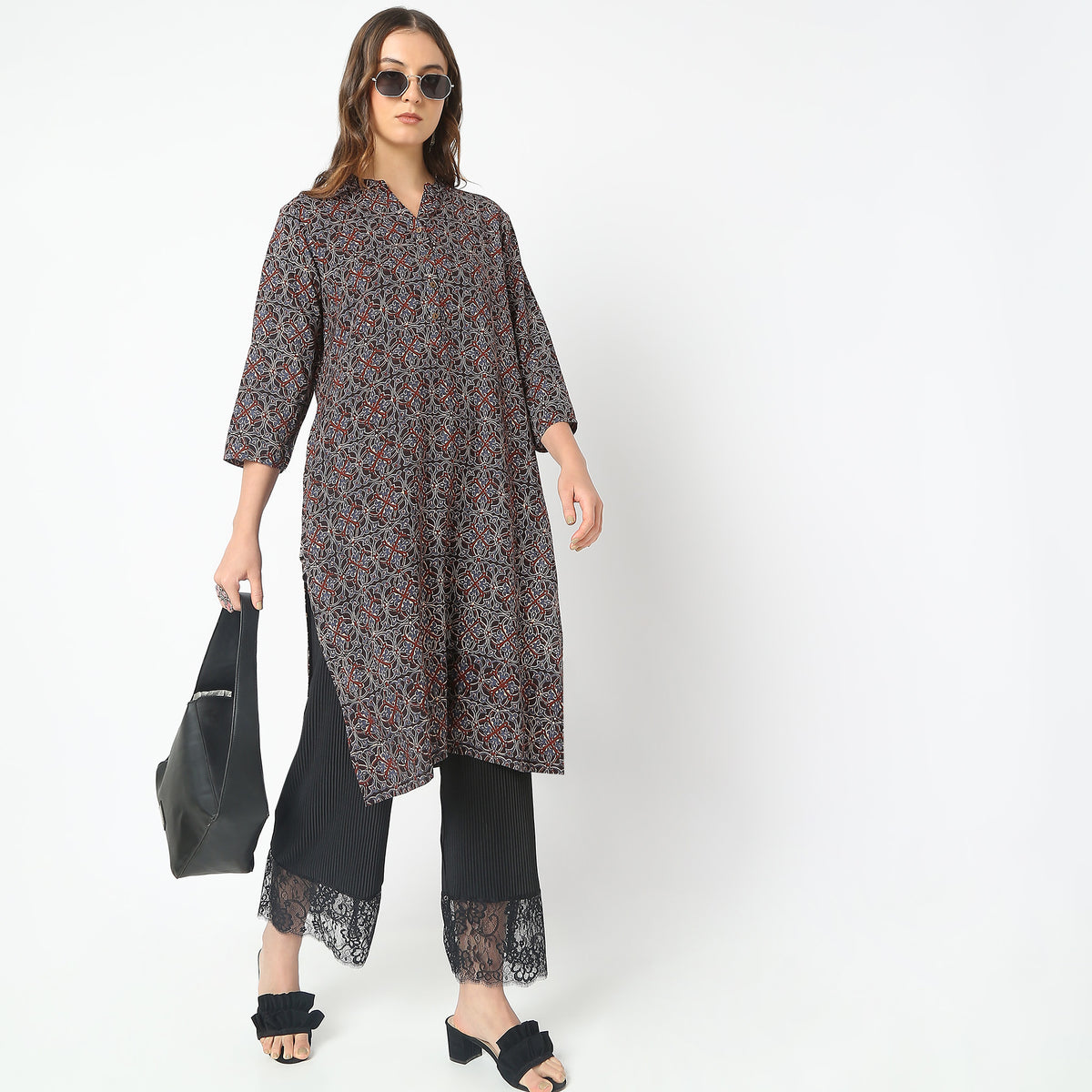 Straight Fit Printed Kurta