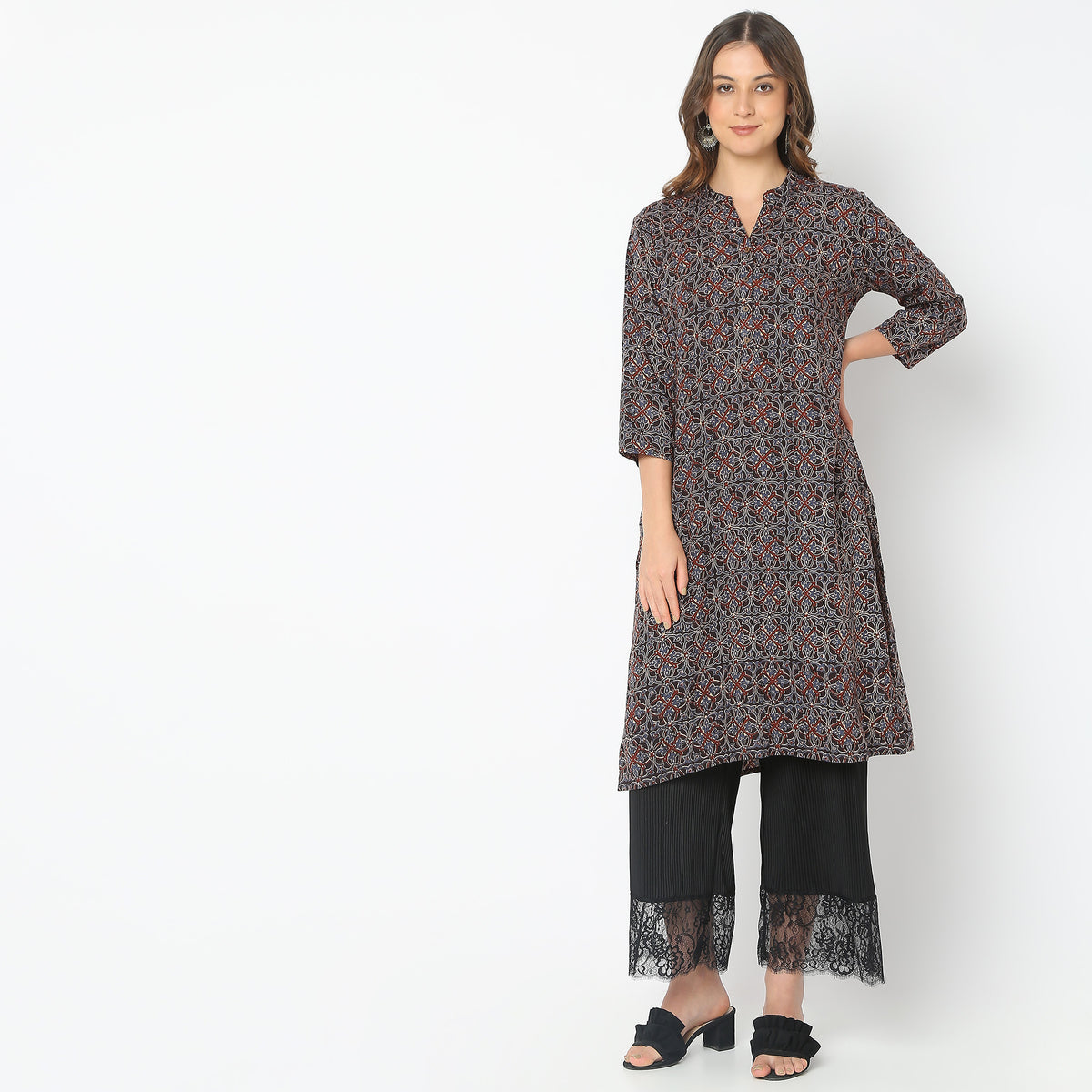 Straight Fit Printed Kurta