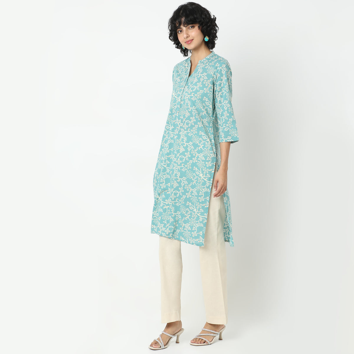 Straight Fit Printed Kurta