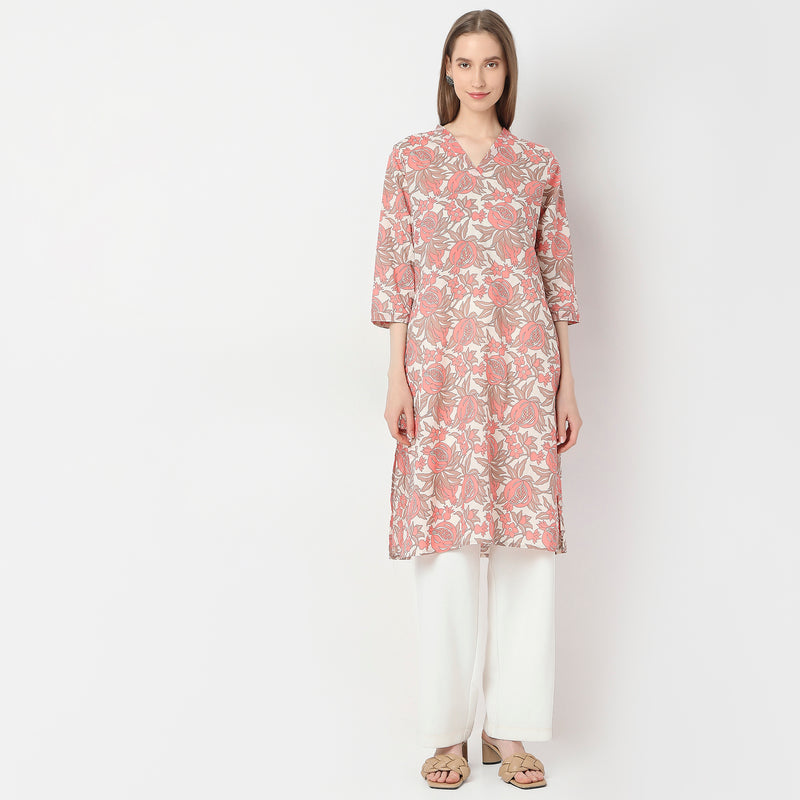 Straight Fit Printed Kurta