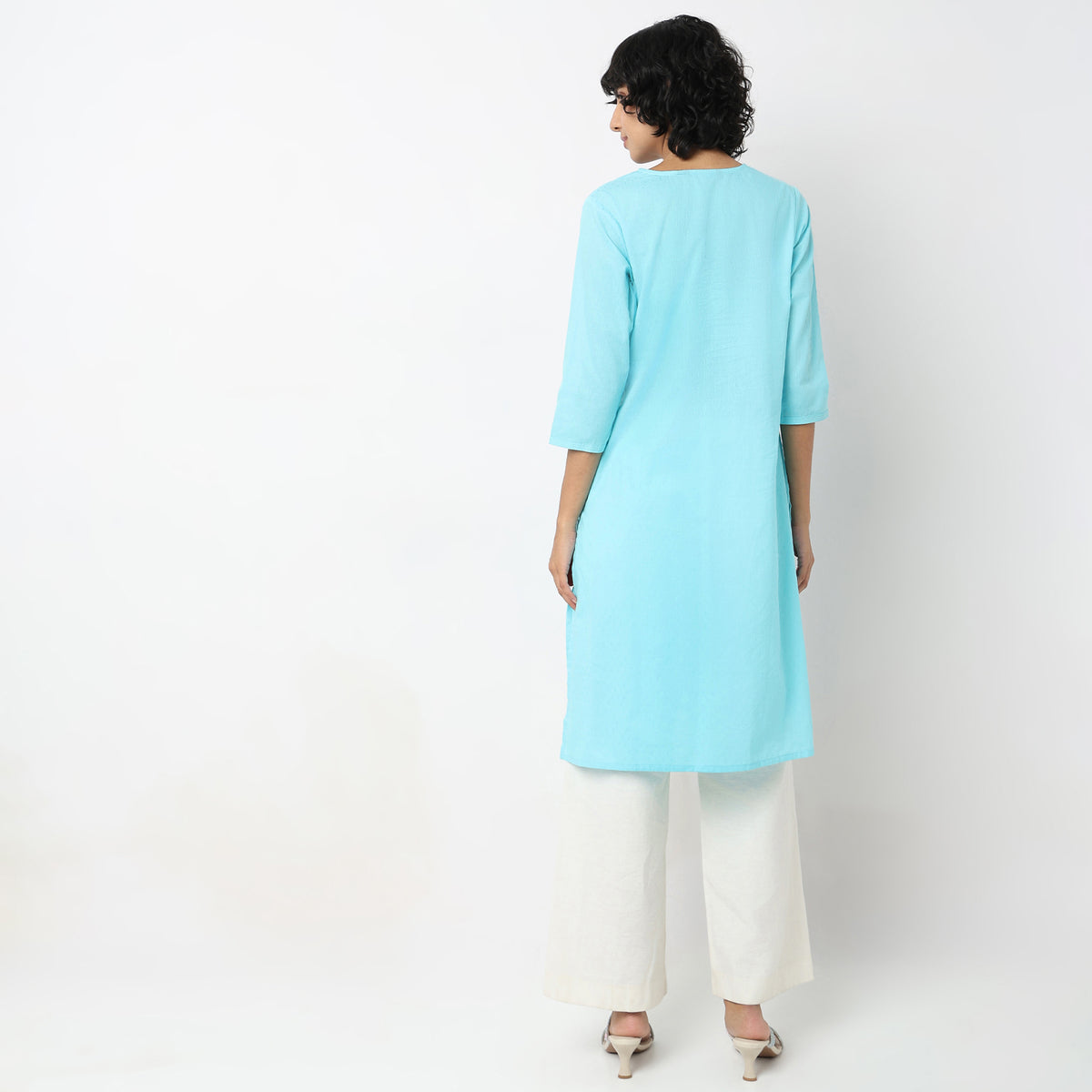 Straight Fit Solid Kurta