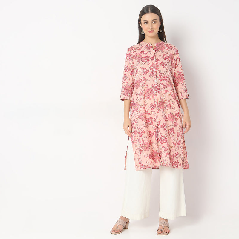 Regular Fit Printed Kurta