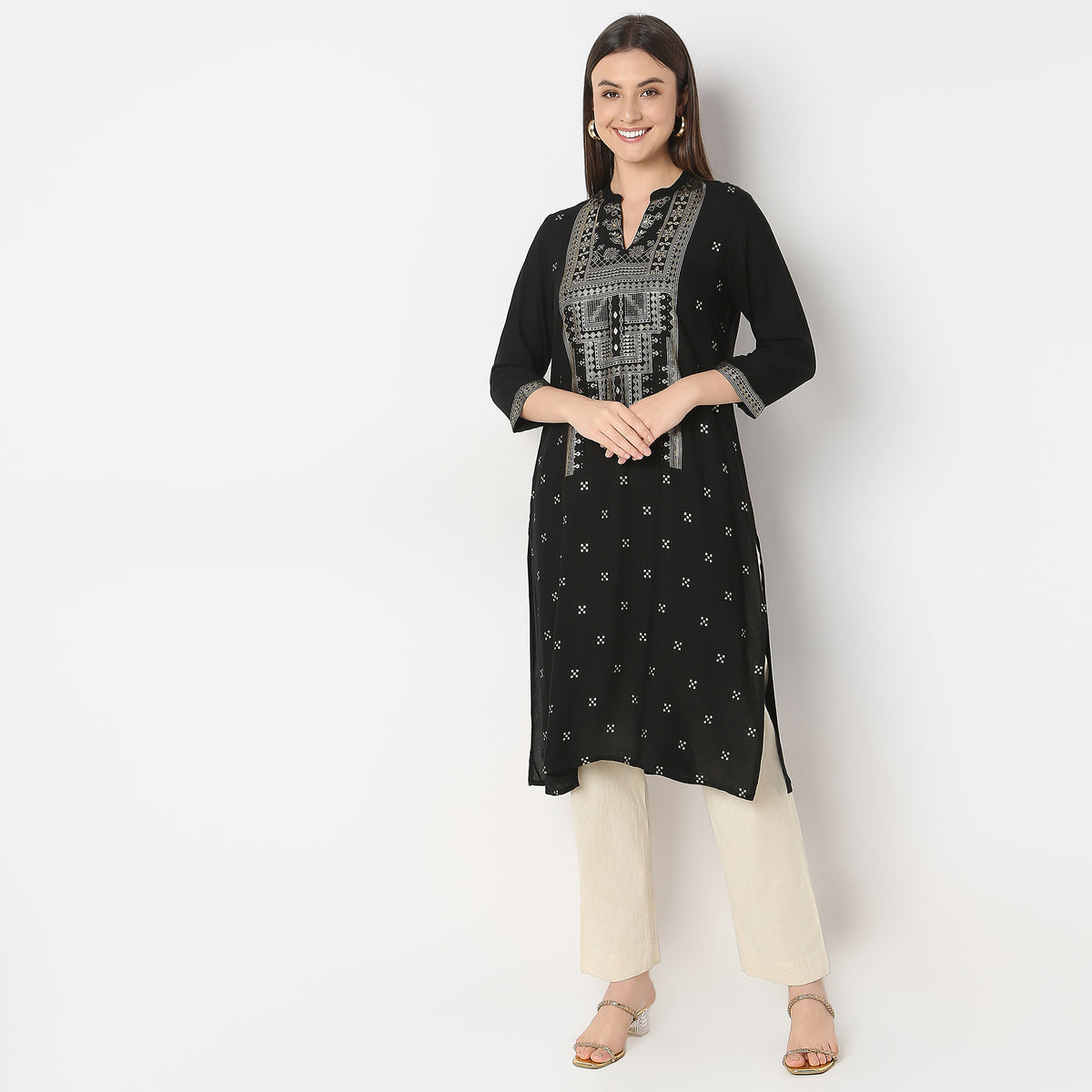 Regular Fit Printed Kurta