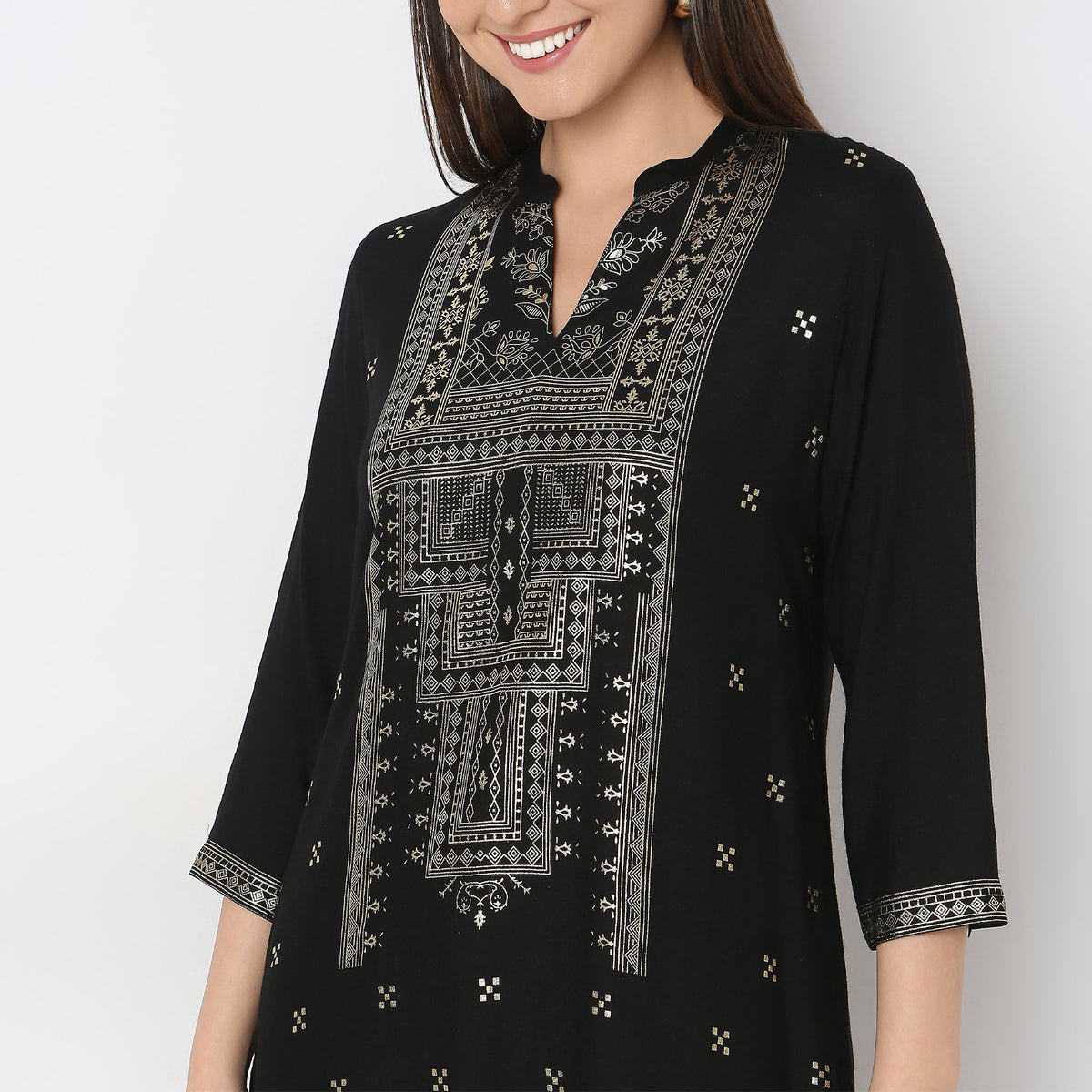 Regular Fit Printed Kurta