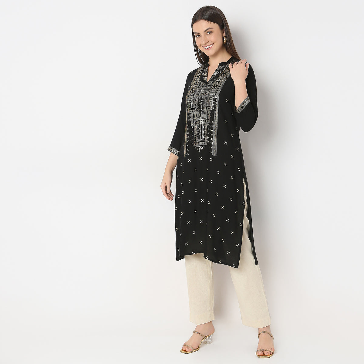 Regular Fit Printed Kurta