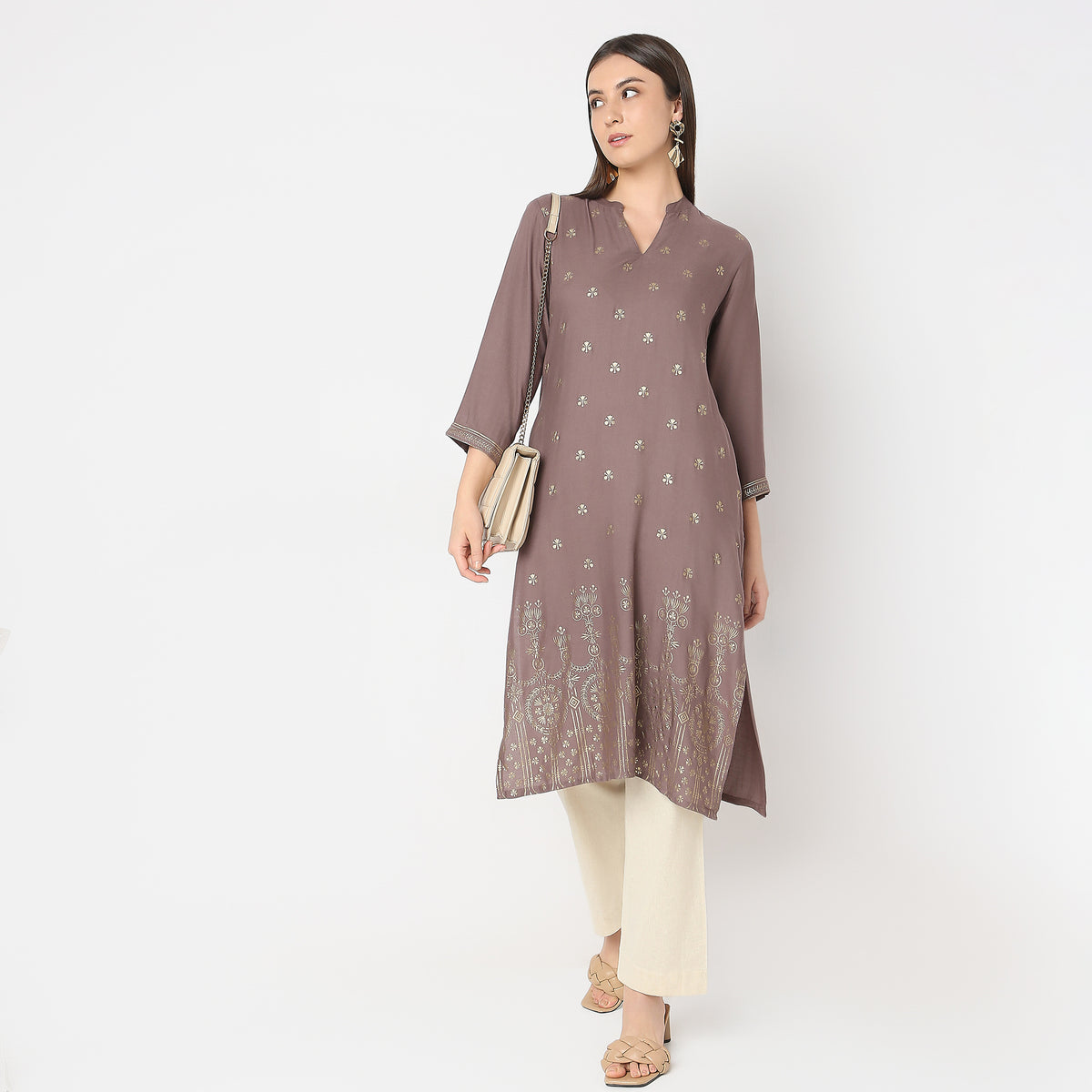 Regular Fit Printed Kurta