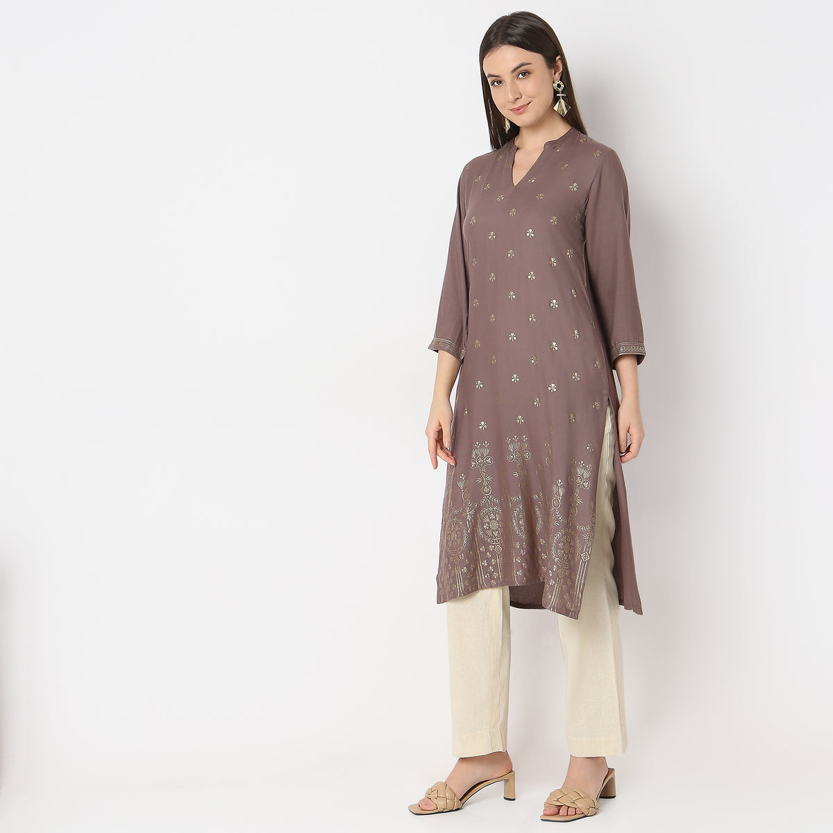 Regular Fit Printed Kurta