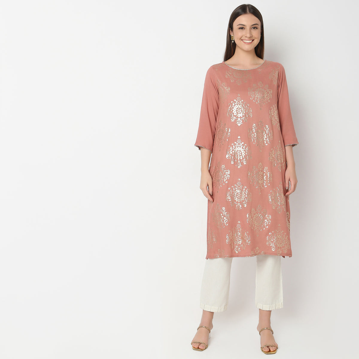 Regular Fit Printed Kurta