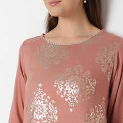 Regular Fit Printed Kurta