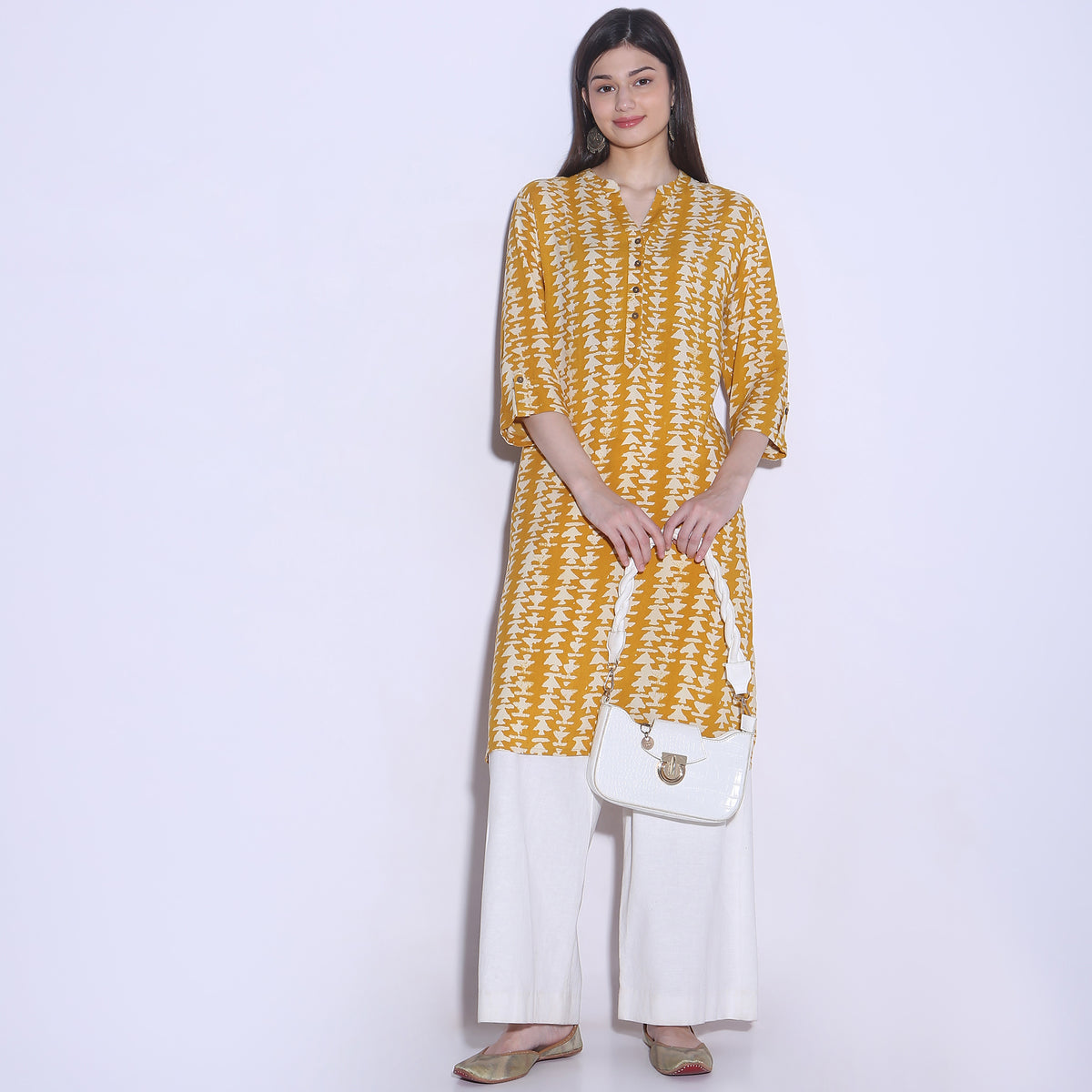 Straight Fit Printed Kurta