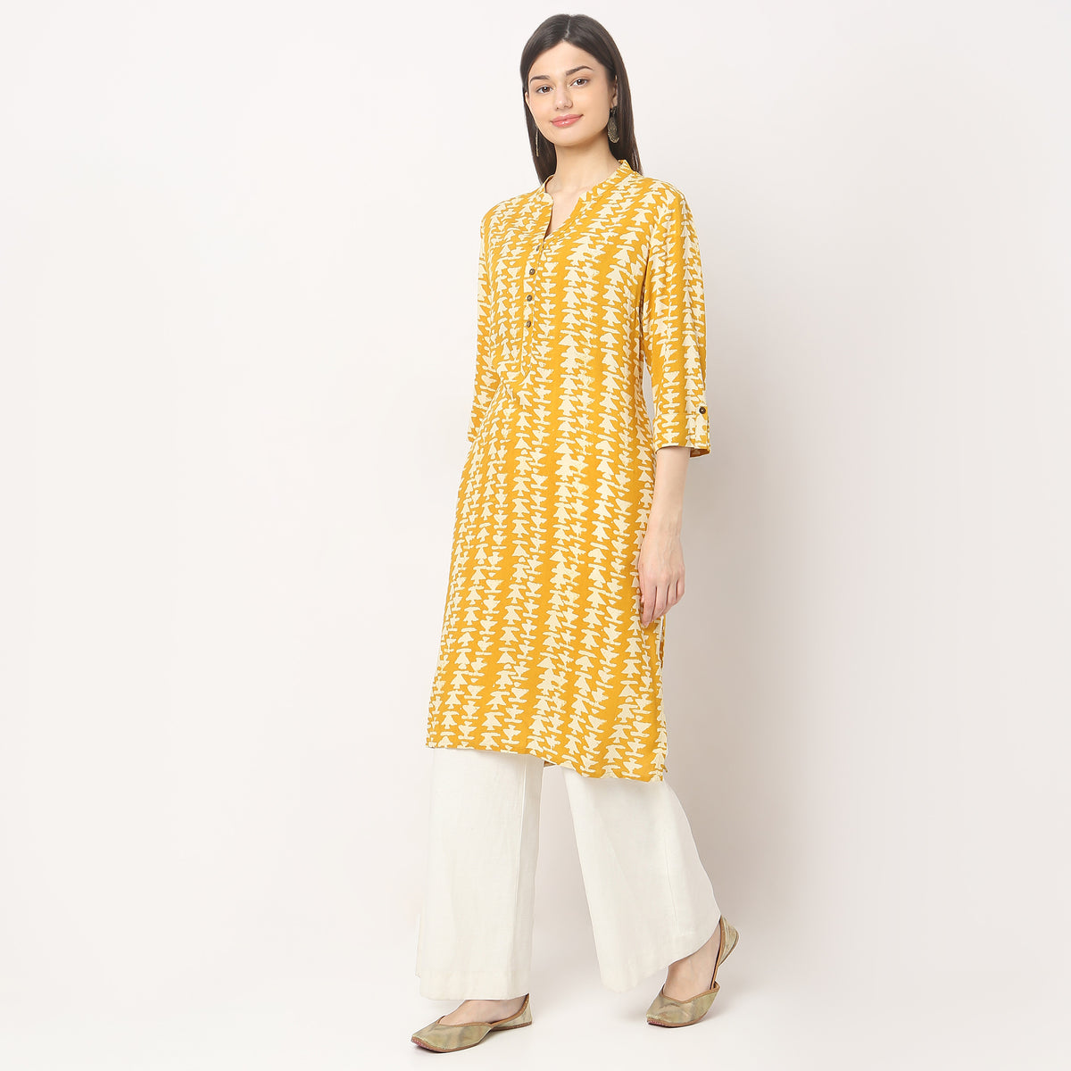 Straight Fit Printed Kurta