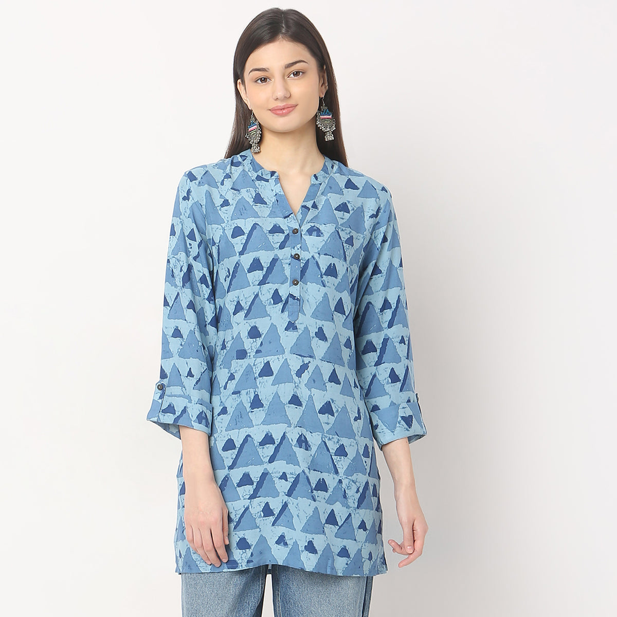 Straight Fit Printed Kurta