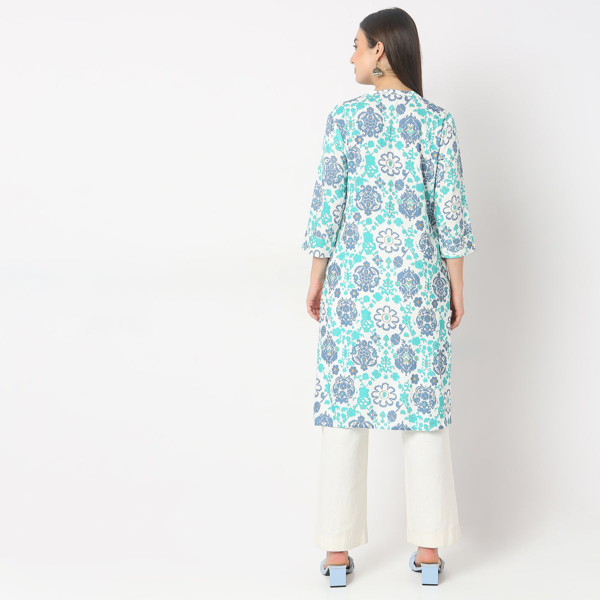 Straight Fit Printed Kurta