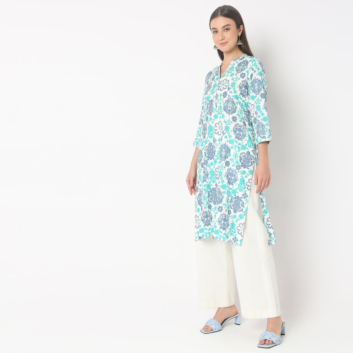 Straight Fit Printed Kurta