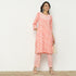 Printed Knee Length Yoke Straight Table Kurta