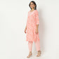 Printed Knee Length Yoke Straight Table Kurta