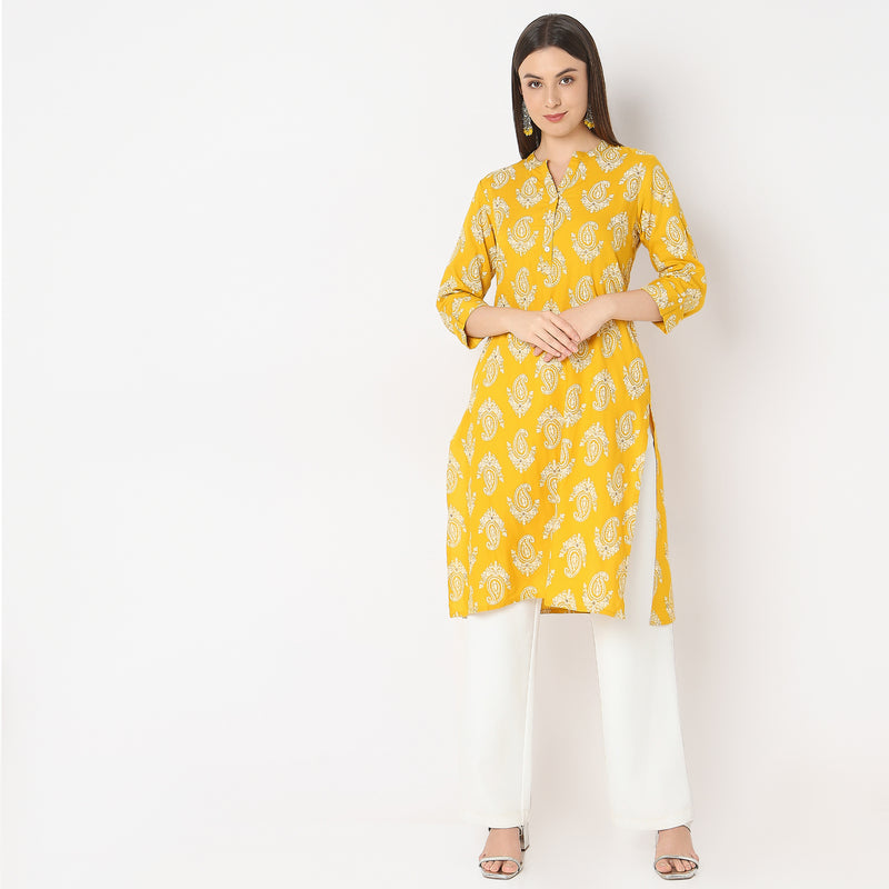 Regular Fit Printed Kurta