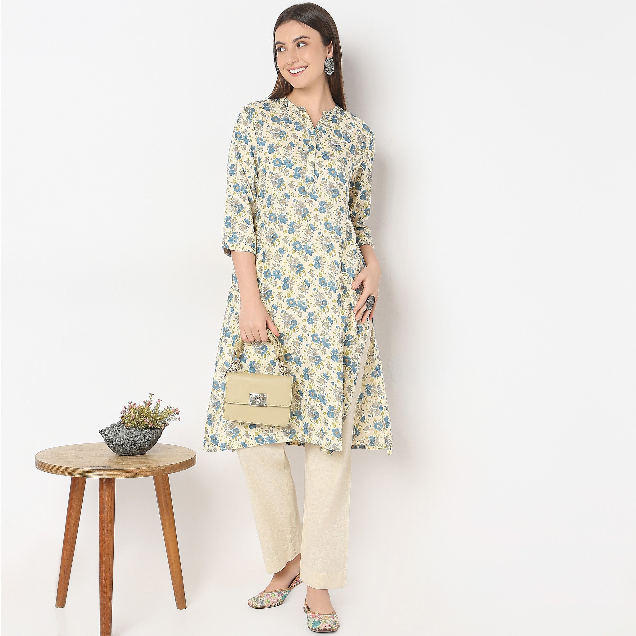 Regular Fit Printed Kurta