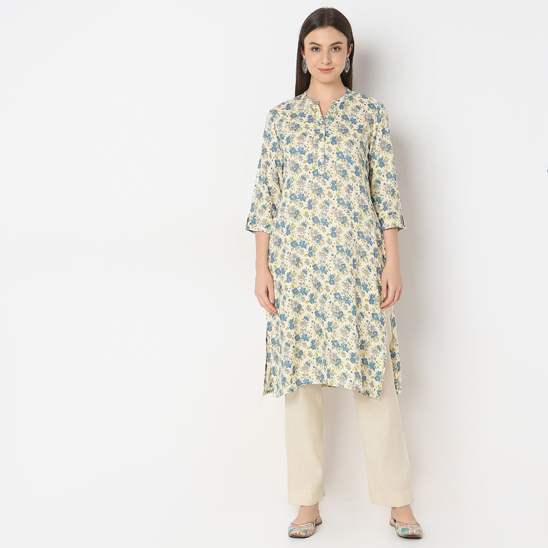 Regular Fit Printed Kurta