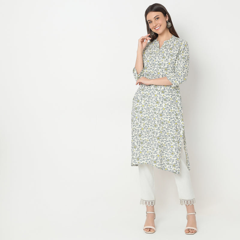 Regular Fit Printed Kurta