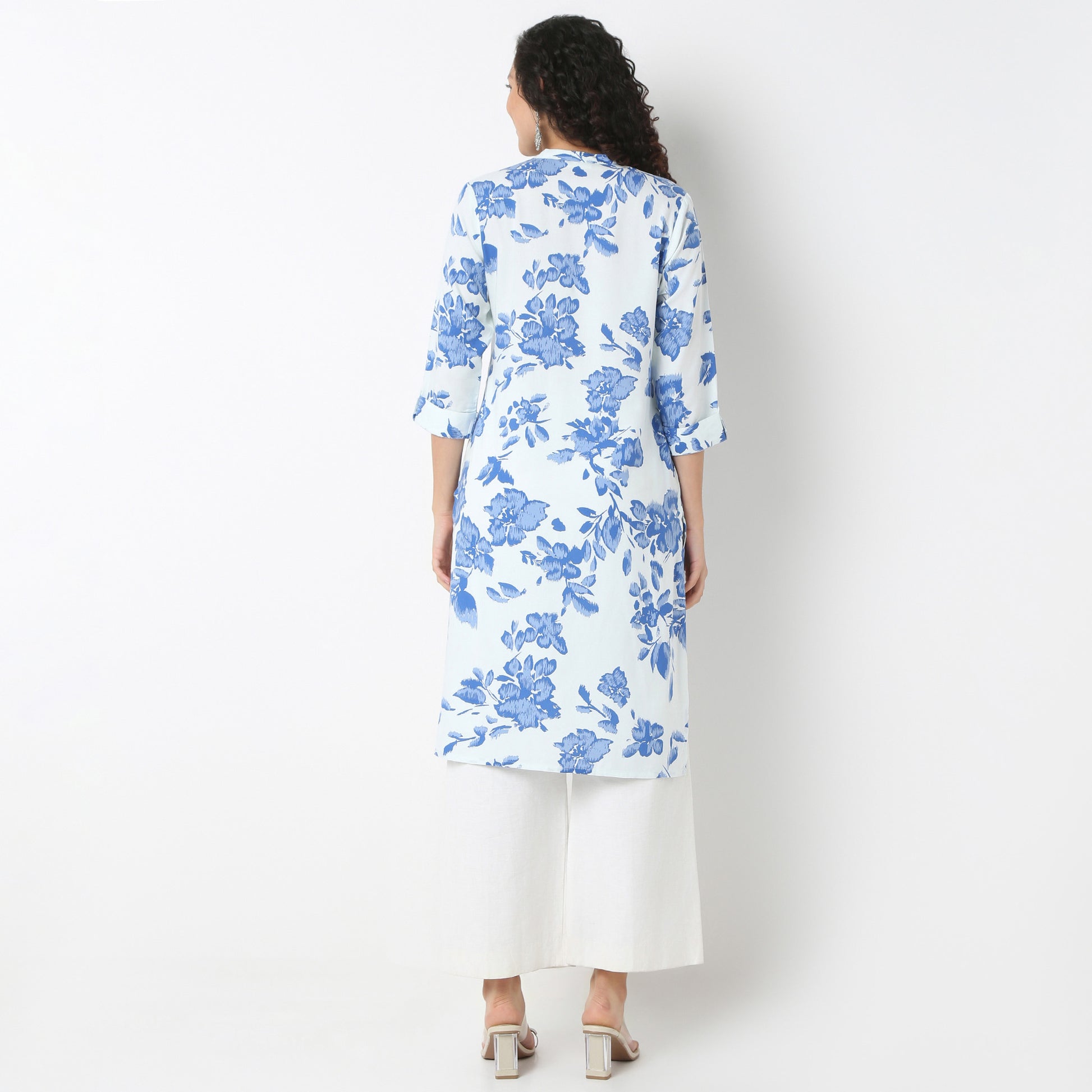 Half Placket Kurta-Rayon