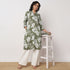 Printed Knee Length Straight Half Placket Kurta