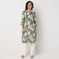 Printed Knee Length Straight Half Placket Kurta