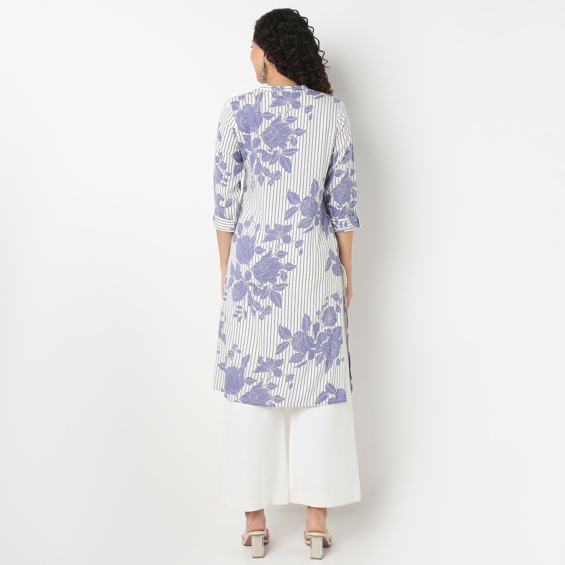 Half Placket Kurta-Rayon