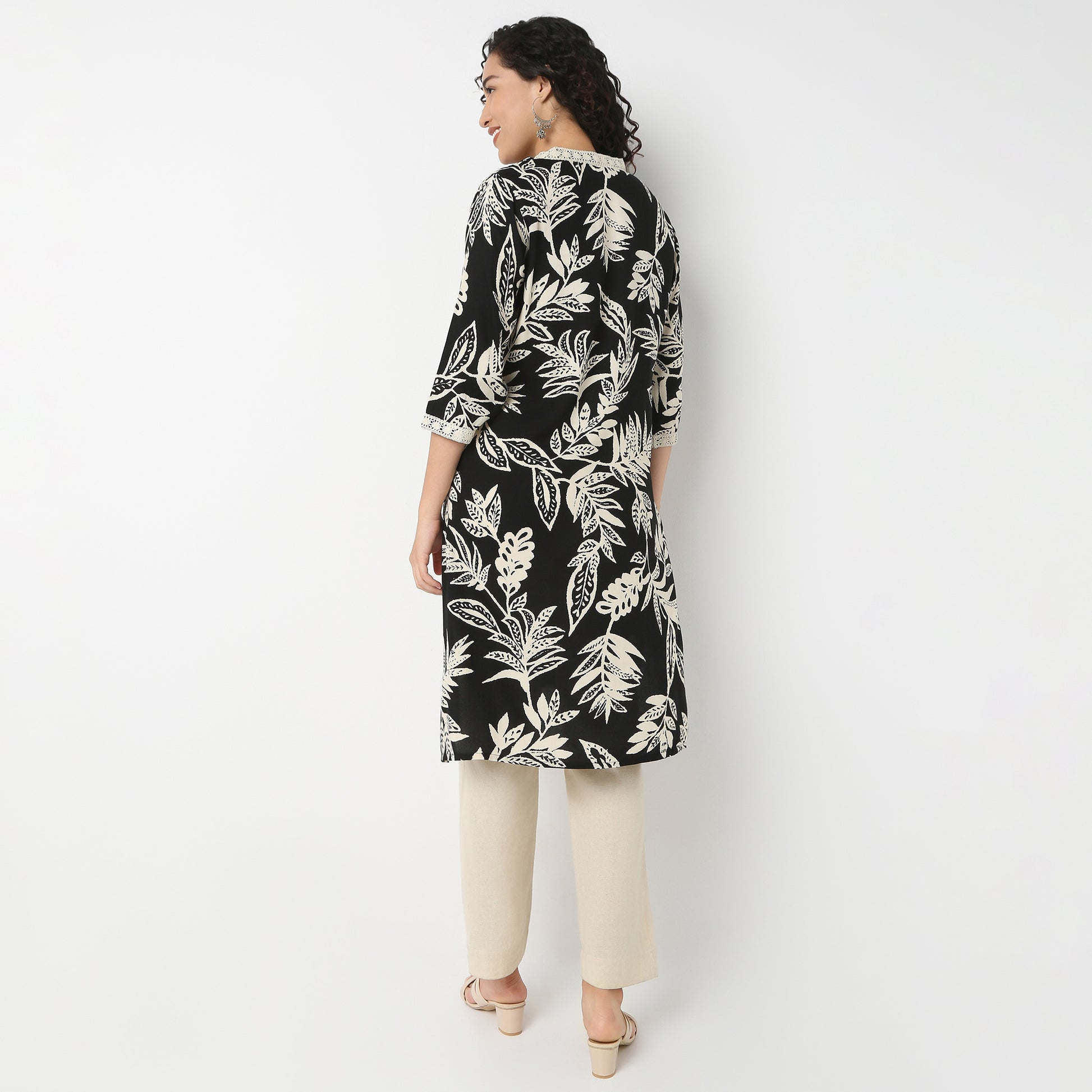 V-Neck With Gusset Long Kurta