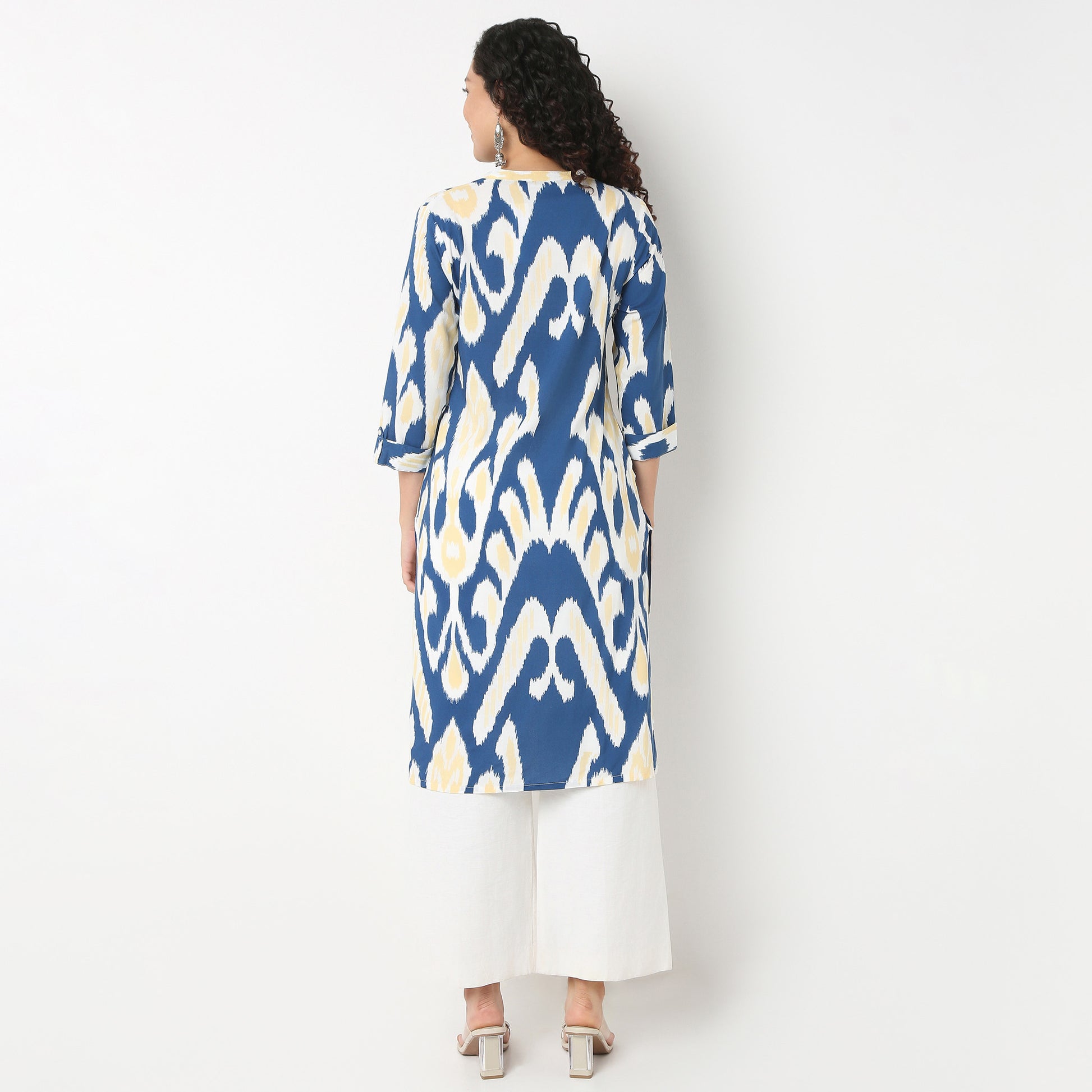 Half Placket Kurta-Rayon