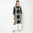 Half Placket Printed Long Kurta