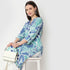 Printed Half Placket Kurta