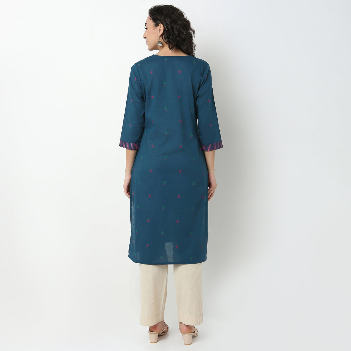 Embroidered Cotton Fabric Kurta