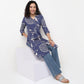 Full Placket Printed Long Kurta