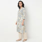 Order Now Women Printed Band Neck Straight Fit Ethnic Wear Kurta by Style Union