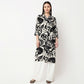 Full Placket Printed Long Kurta