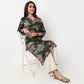 V-Neck Printed Long Kurta