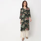 V-Neck Printed Long Kurta